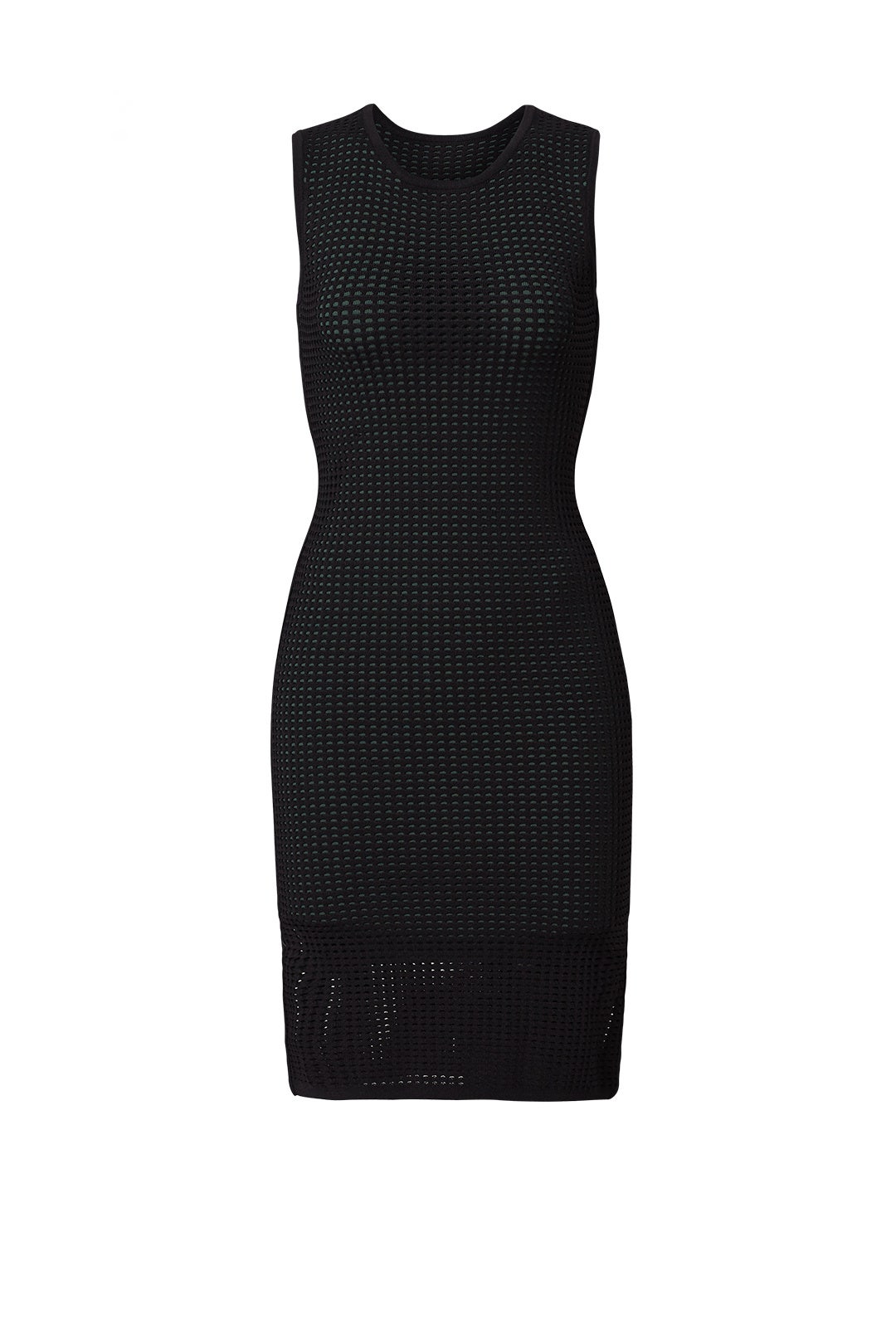 Green Mesh Overlay Dress by Slate & Willow