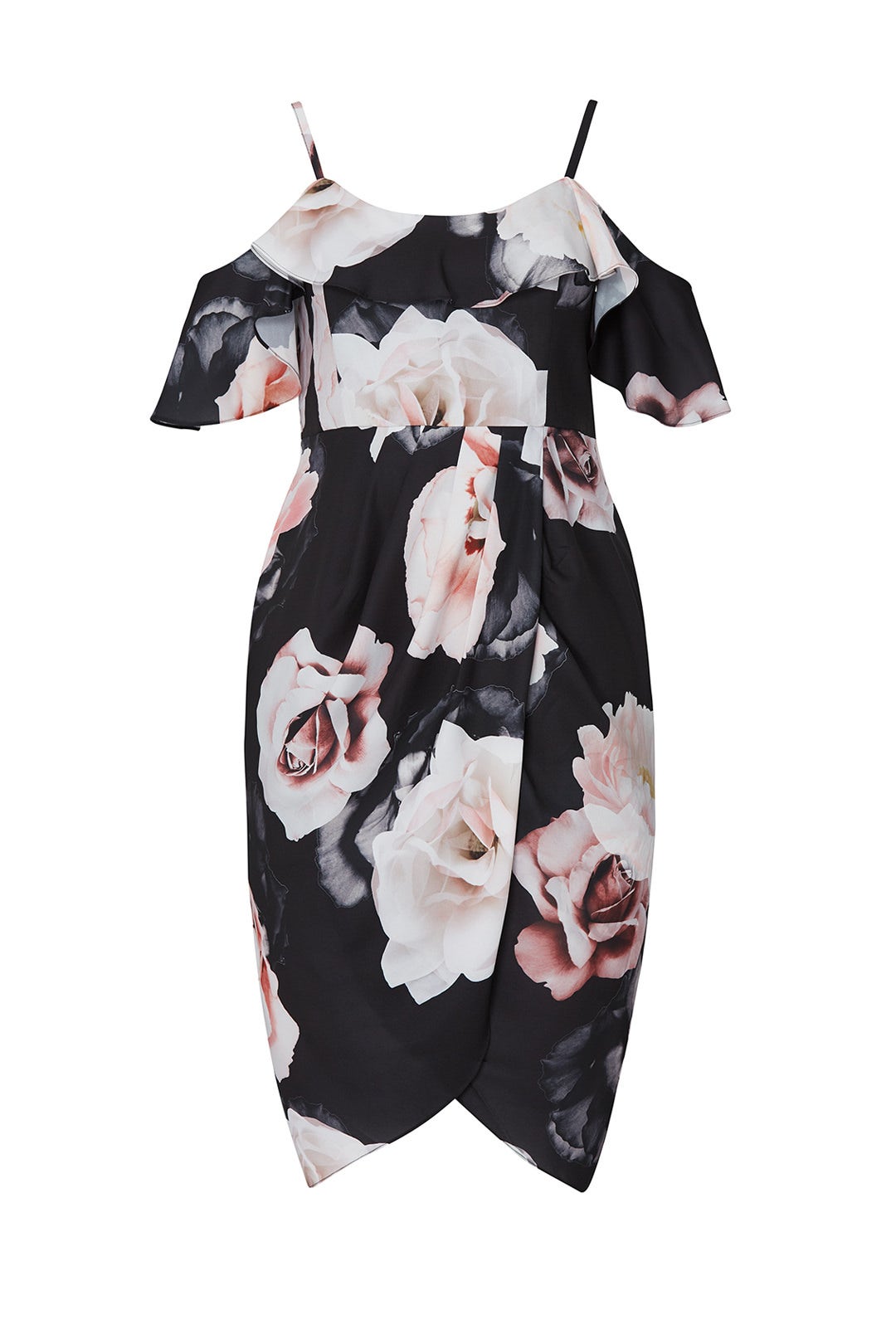 Floral Off The Shoulder Dress by City Chic 3