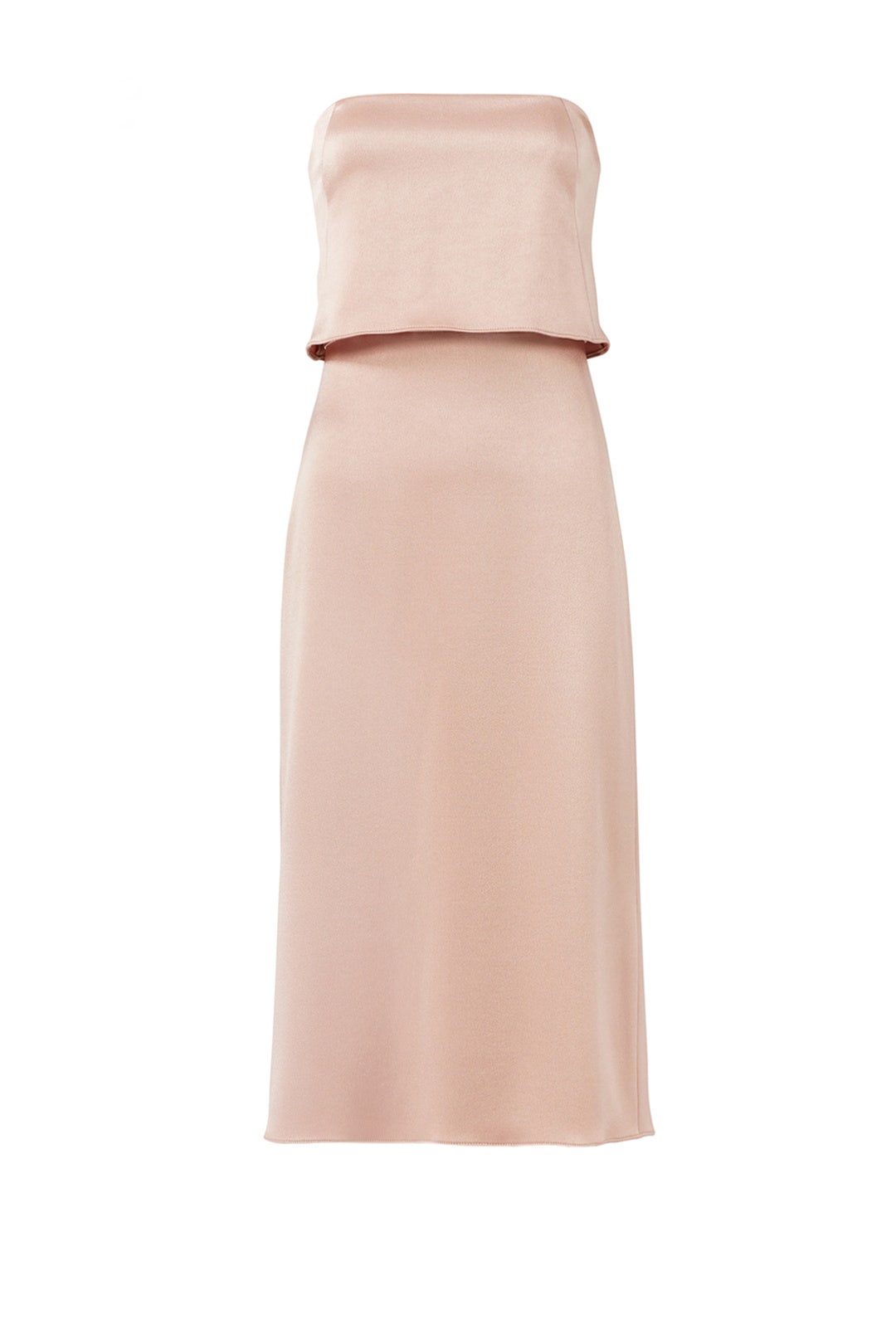 Almond Ruffle Dress by HALSTON