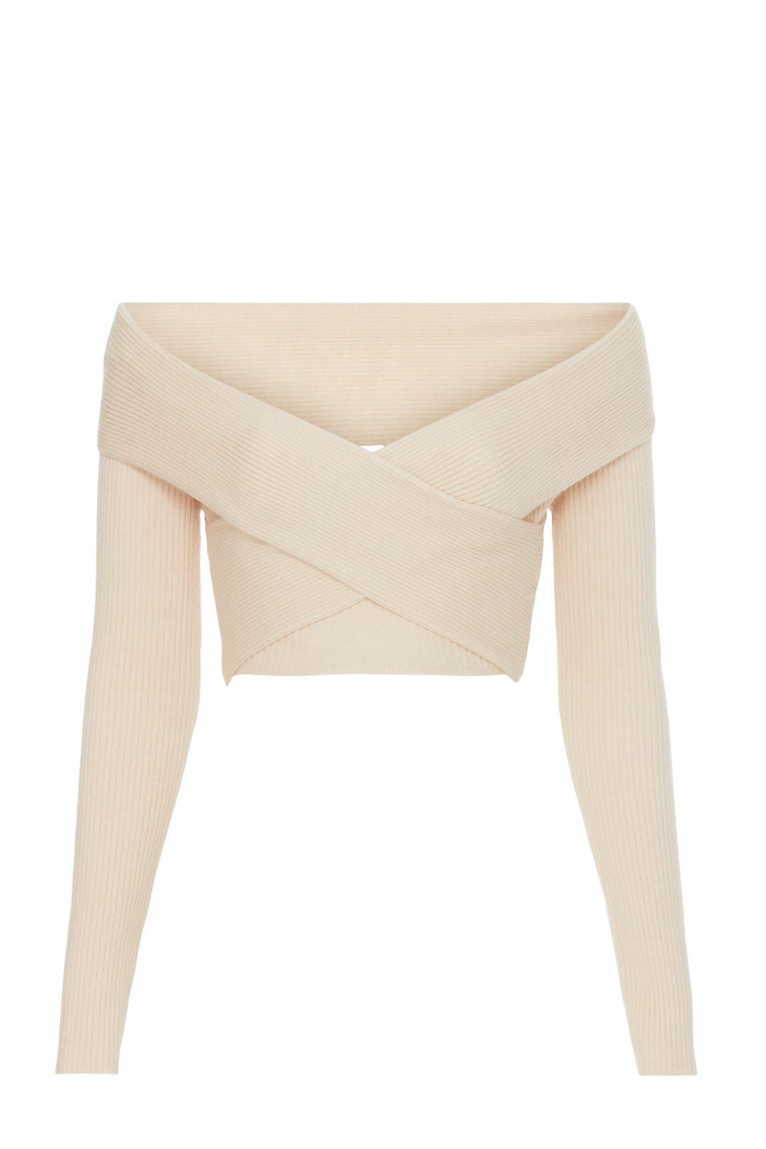 【Simkhai】 Saskia drapedオフショルダートップ SIMKHAI Saskia Draped Off-Shoulder Top | endource