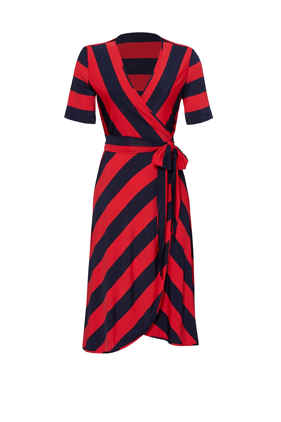 Red Striped Sara Dress by Tory Burch
