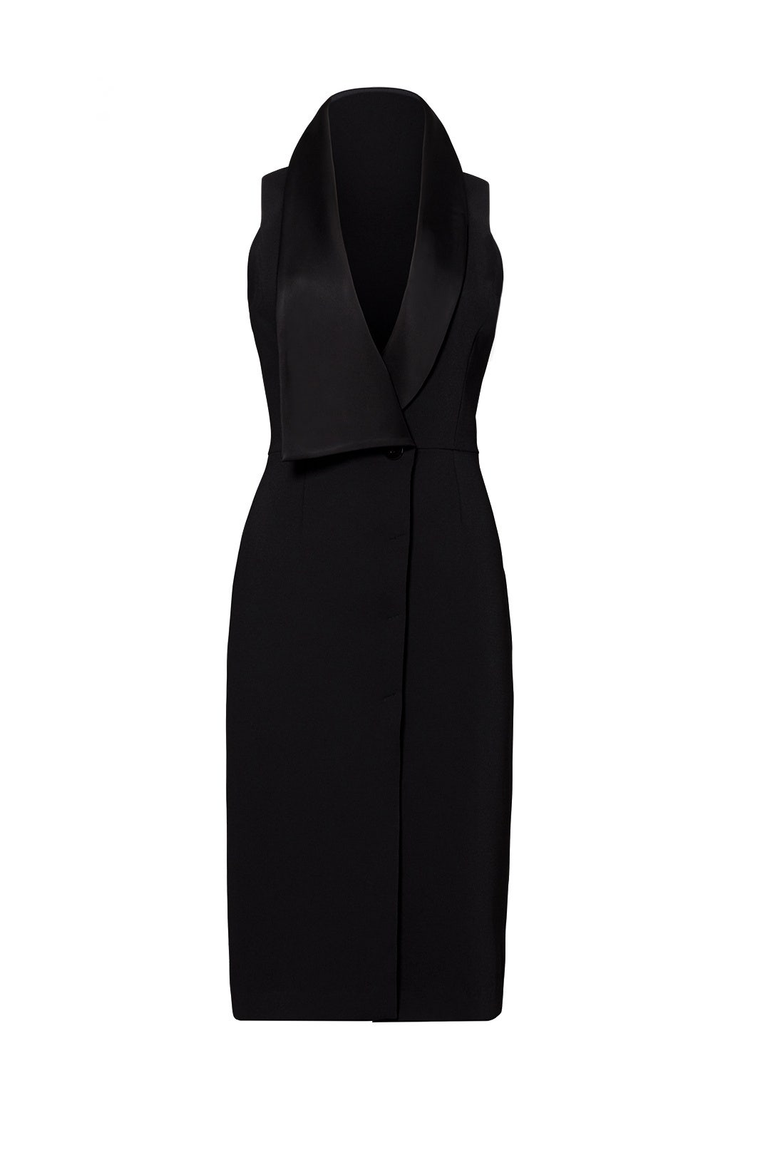 Black Tuxedo Sheath by HALSTON 3