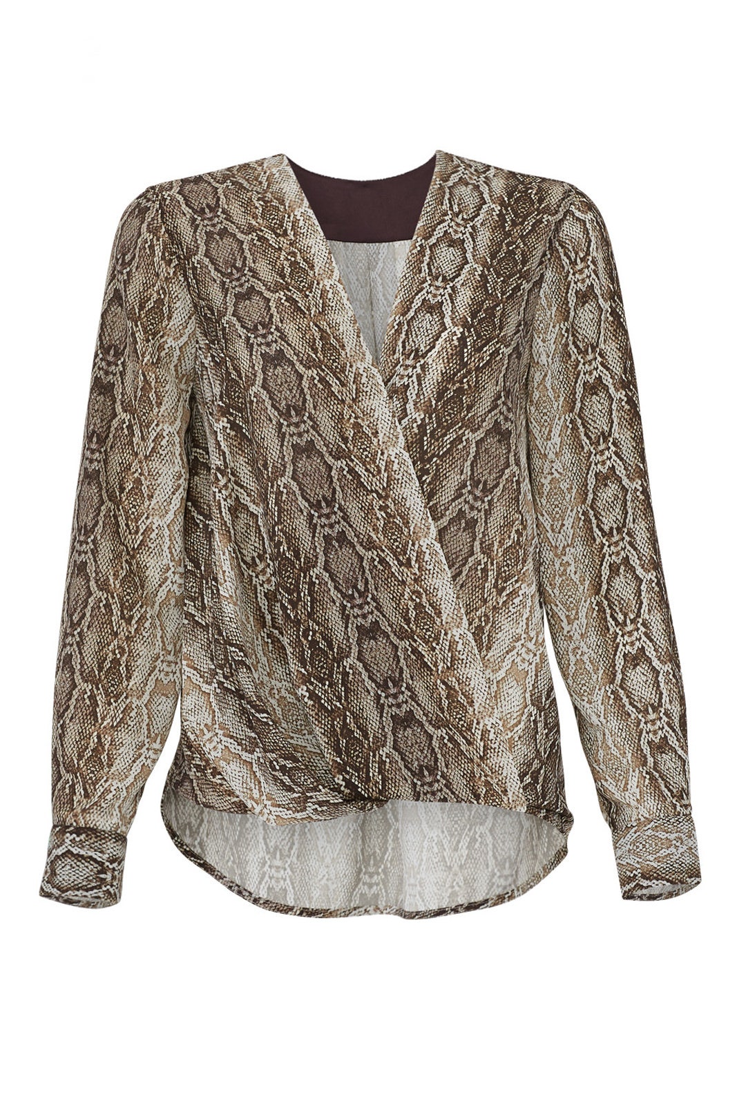 Python Faux Wrap Blouse by Slate & Willow 3