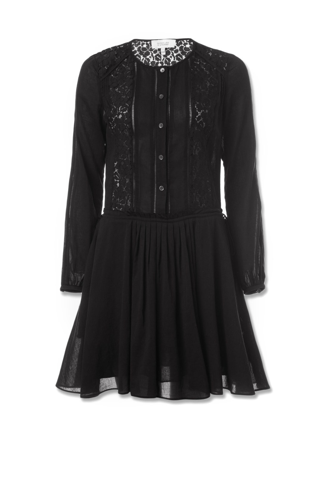 Black Lace Inset Dress by Derek Lam 10 Crosby