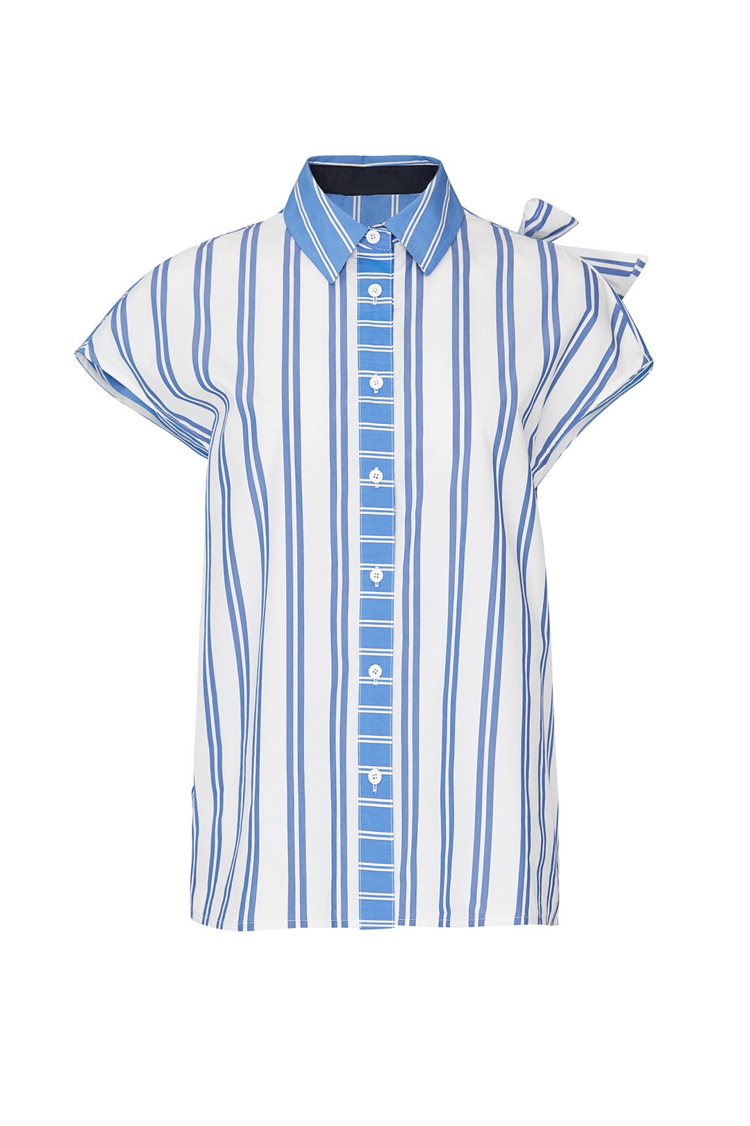 Striped Sleeveless Button Down by SJYP 3