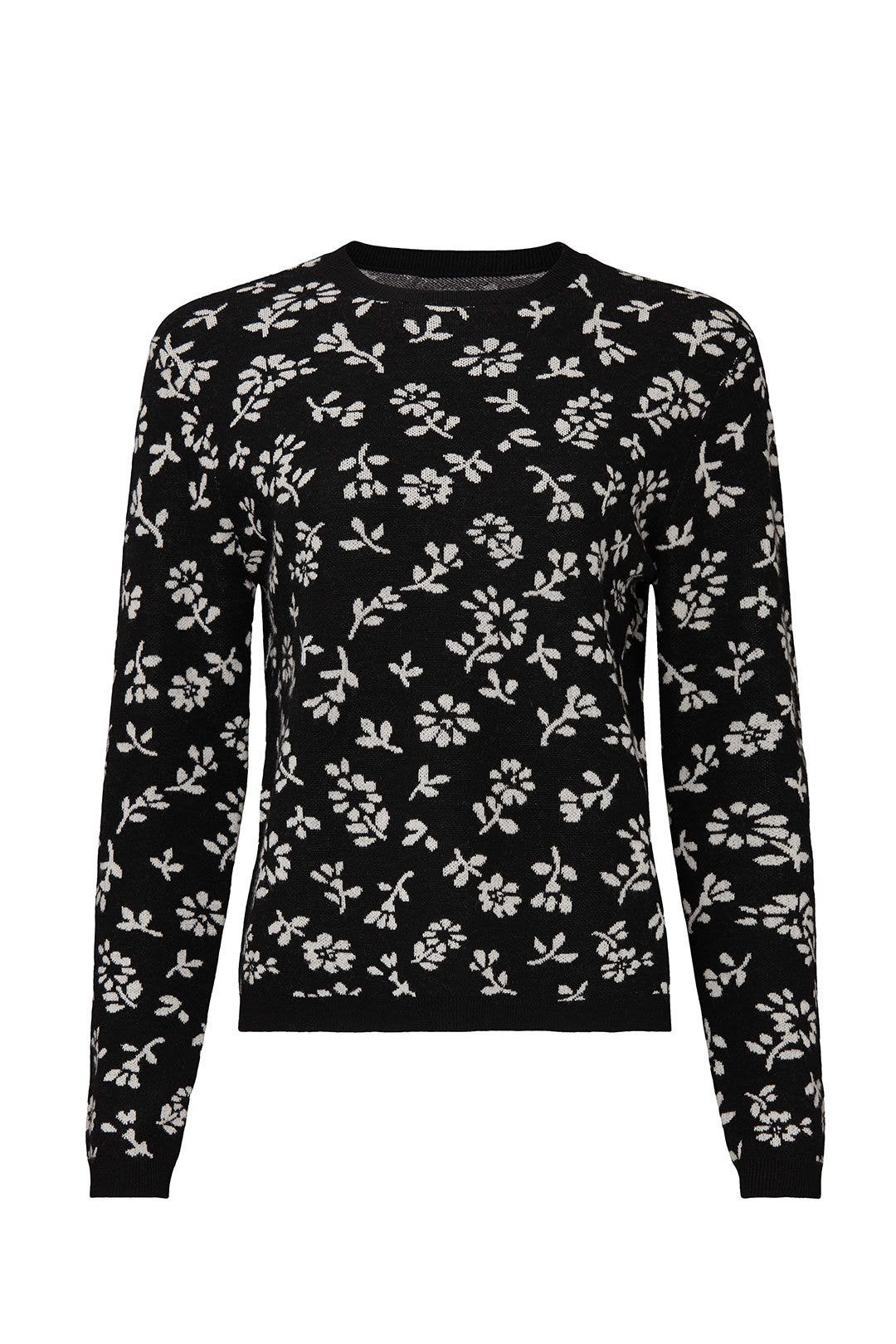 Black Floral Sweater by Sandy Liang 4