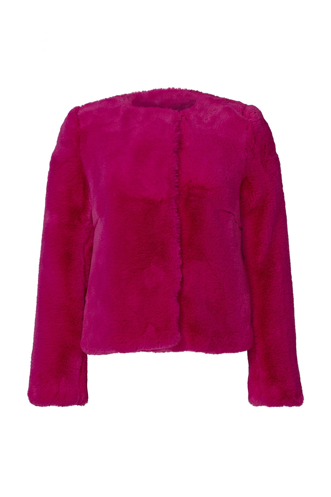Fuchsia Faux Fur Jacket by Milly 3