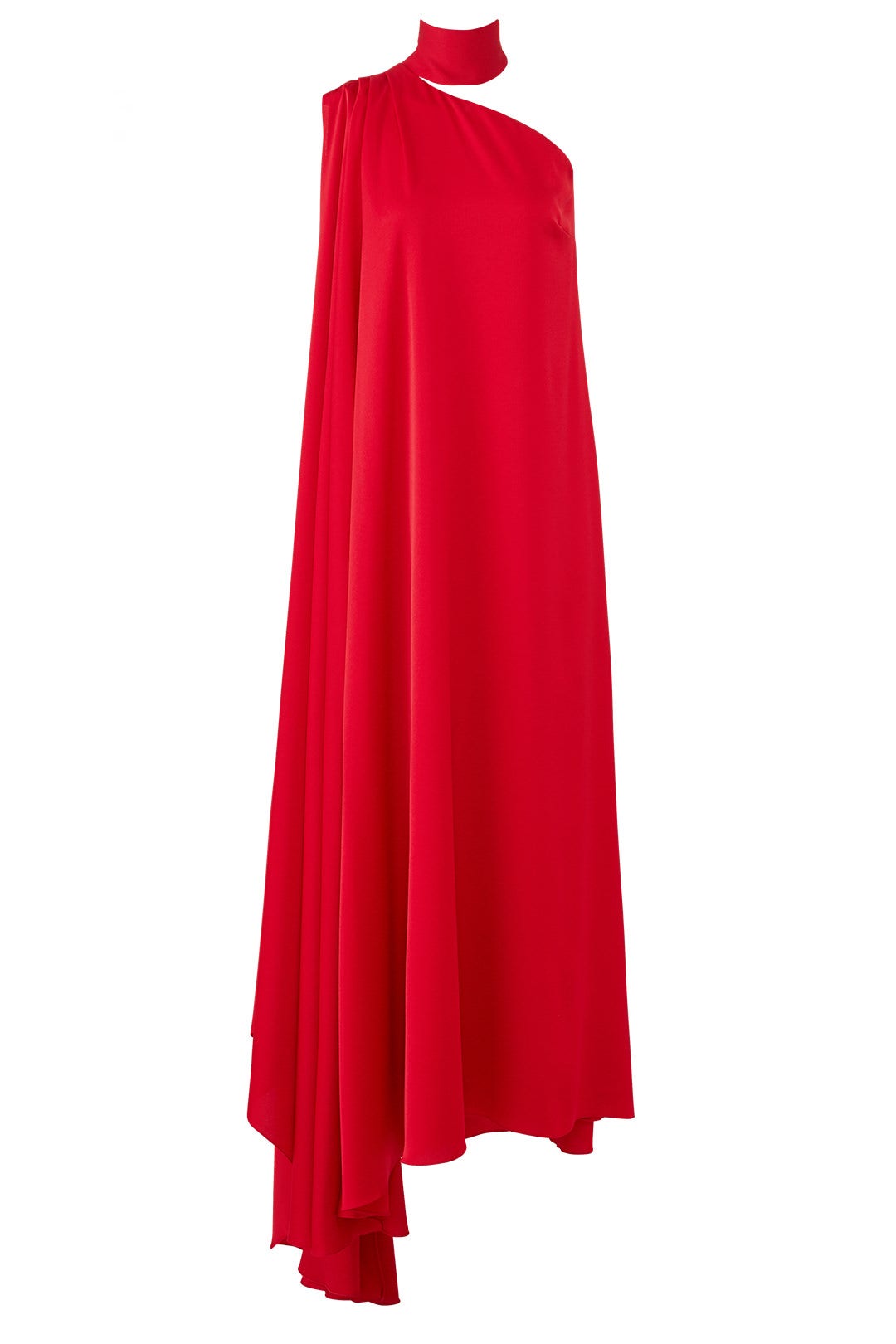 Red Draped Lula Gown by Osman 3