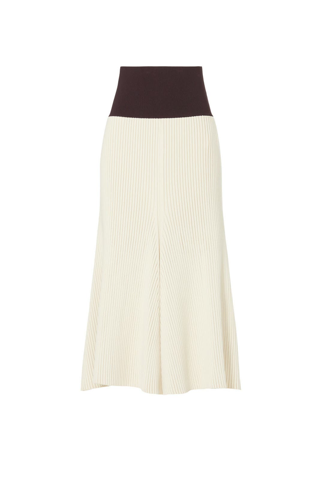 スカート   White wool ribbed skirt White Ribbed Knit Skirt by Tory Burch | Rent the Runway