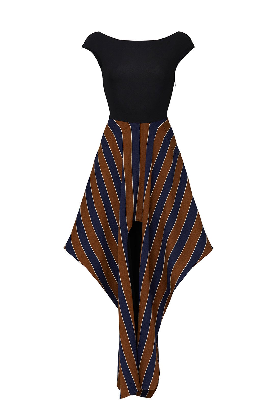 Striped Open Back Dress by Esteban Cortazar