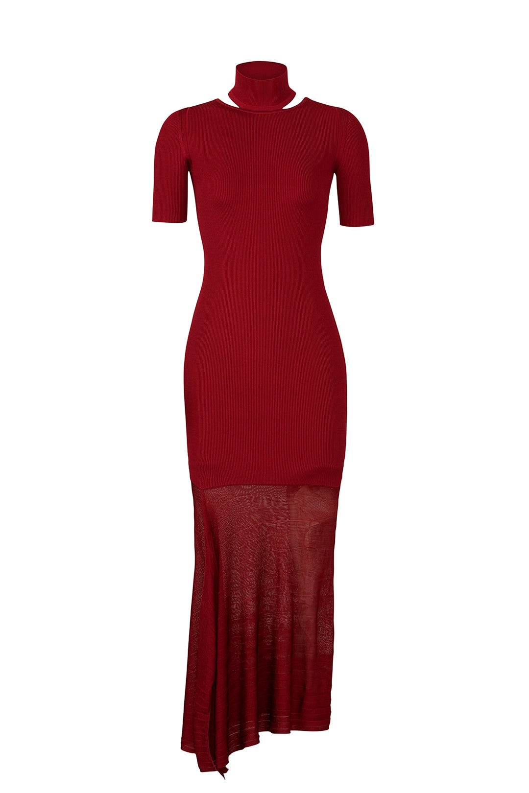 Burgundy Selima Dress by Cushnie 3