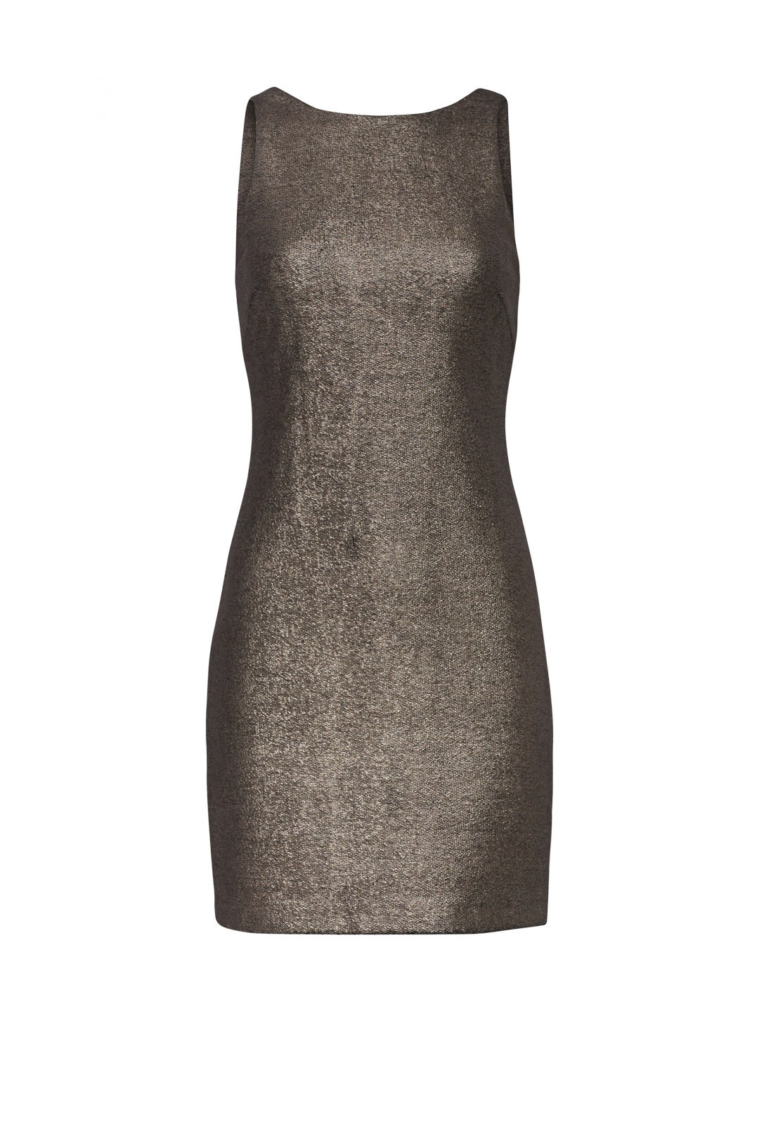 Metallic Mini Sheath by HALSTON