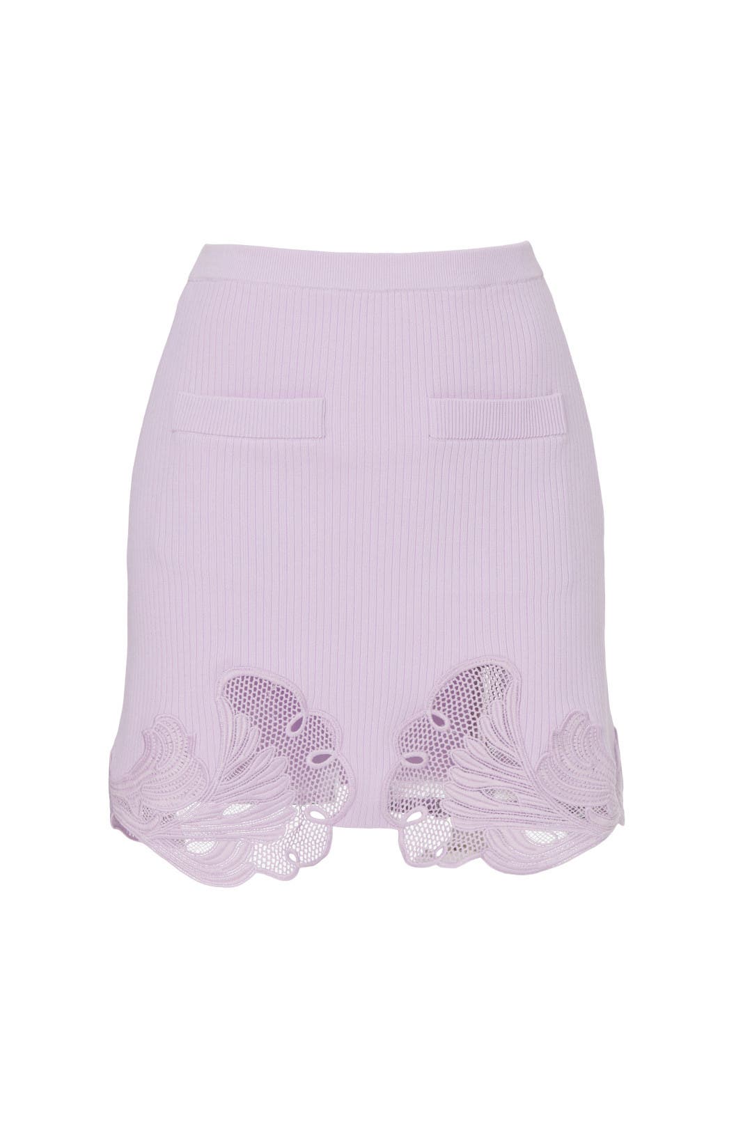 Lace Knit Mini Skirt by Self-Portrait | Rent the Runway