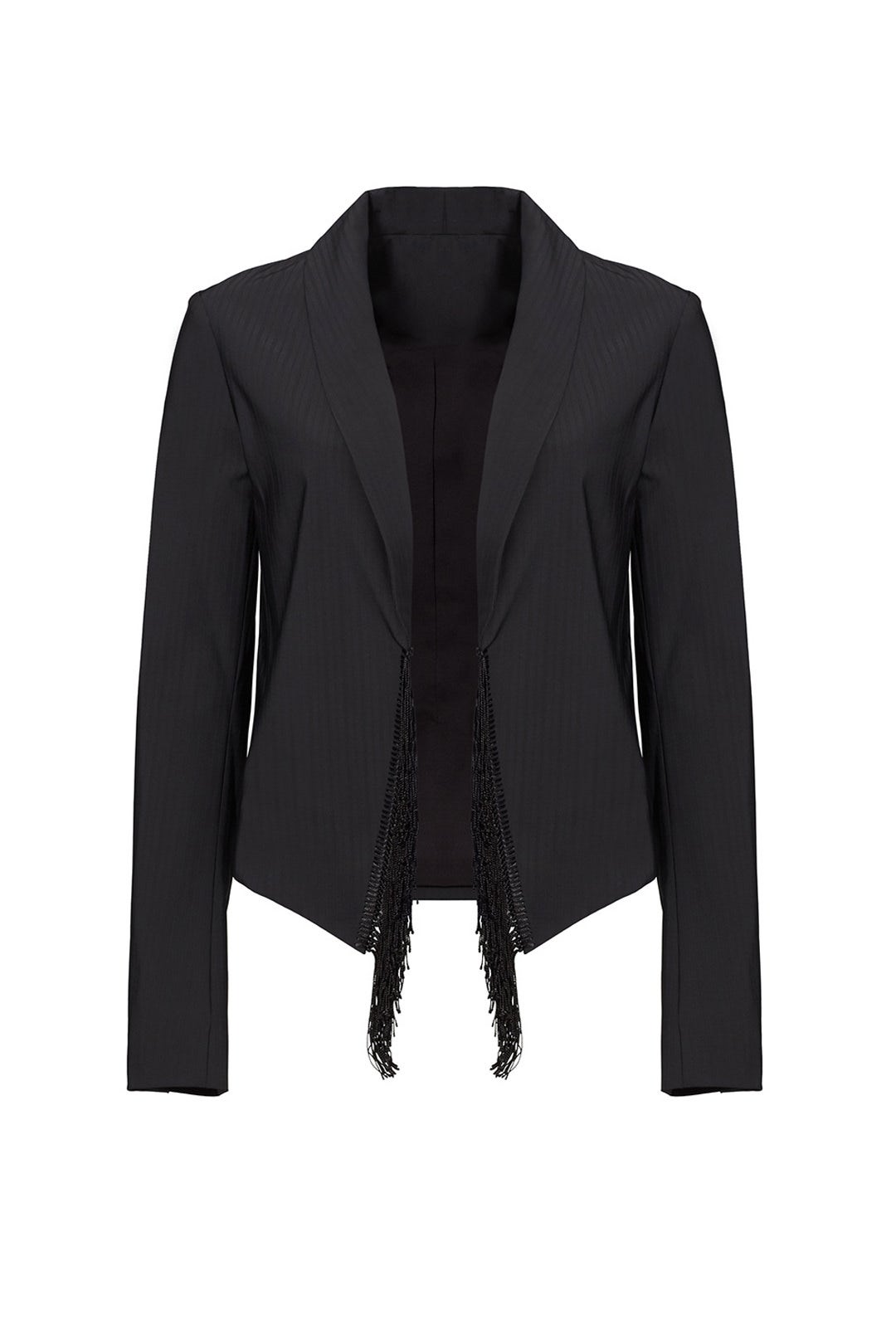 Black Fringe Edge Blazer by Derek Lam 10 Crosby