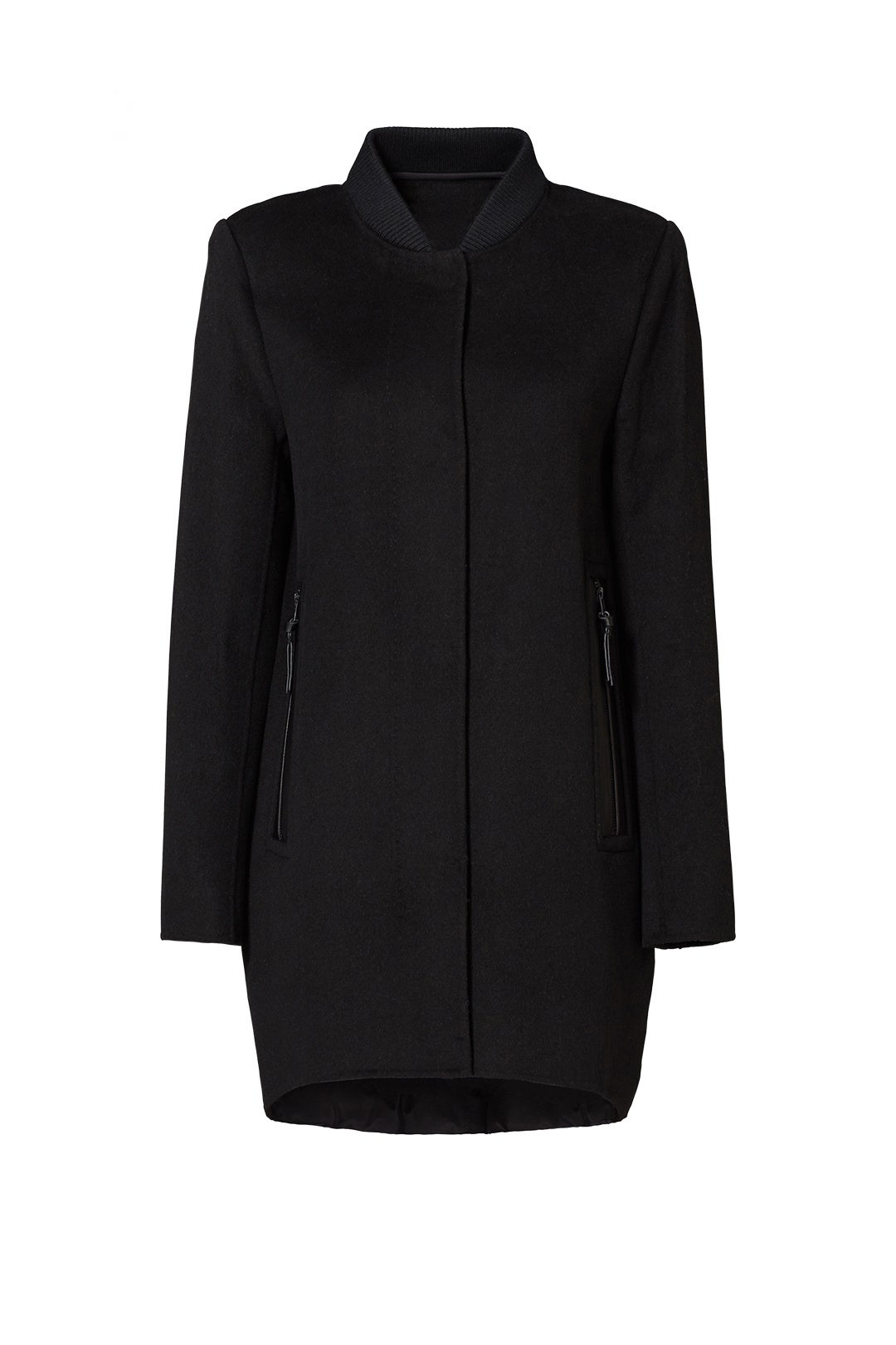 Black Wool Puffer Coat by Derek Lam 10 Crosby 3