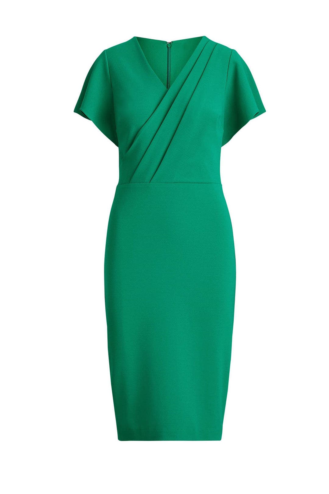 Green Crossover Sheath by Lauren Ralph Lauren | Rent the Runway