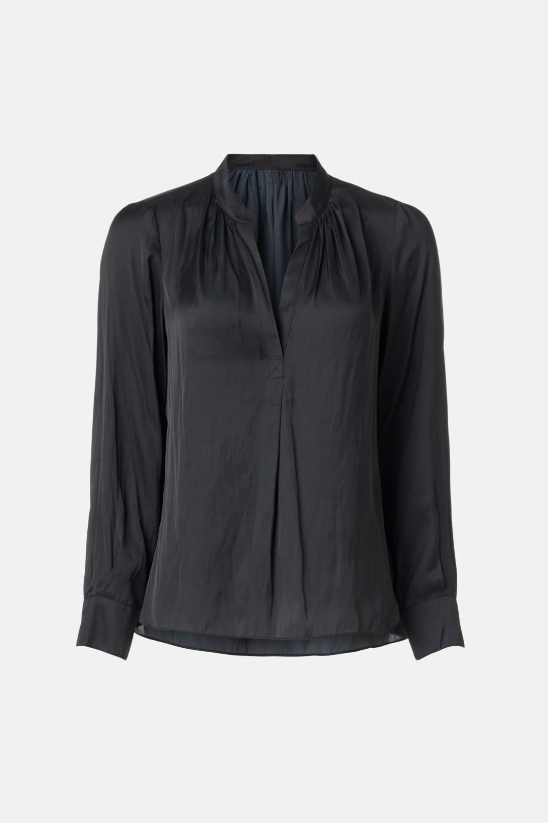 新品タグ付/ZADIG&VOLTAIRE TINKブラウス シャツ サテン Tink Satin Blouse shirt blue women | Zadig&Voltaire