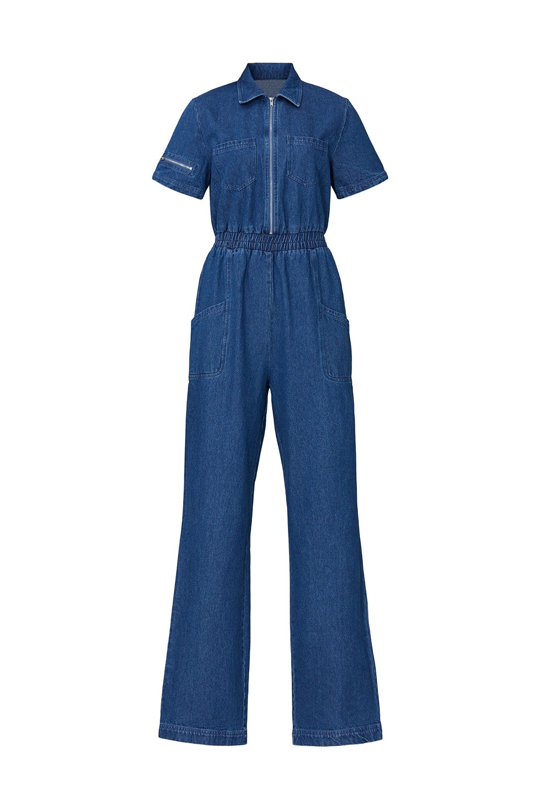 Charlie Fashion Denim Jumpsuit by KENDALL + KYLIE 4