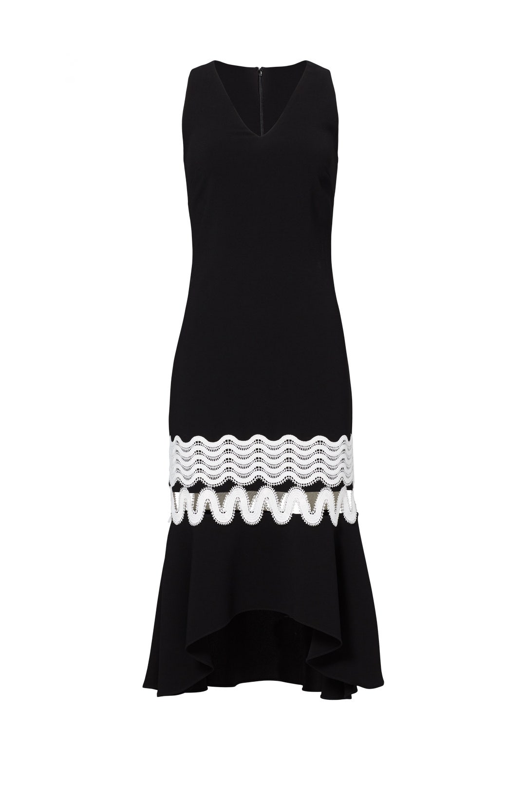 Black Flutter Midi Dress by Shoshanna 3