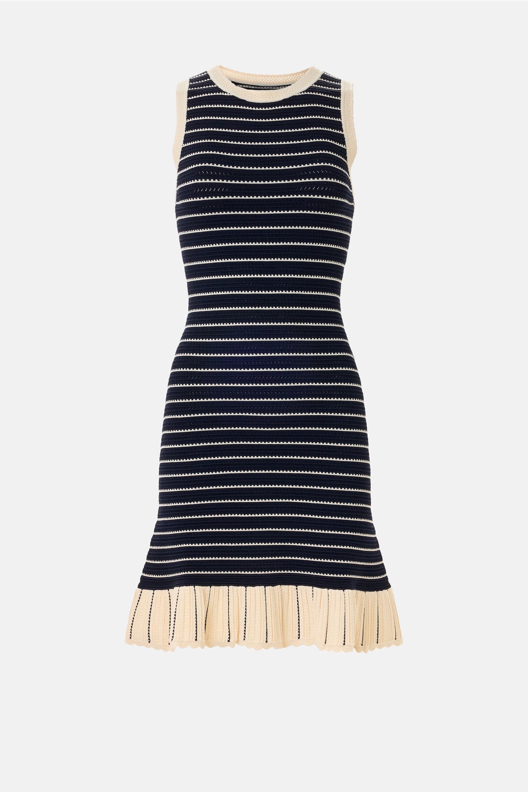 Striped Ruffle Mini Dress by Claudie Pierlot