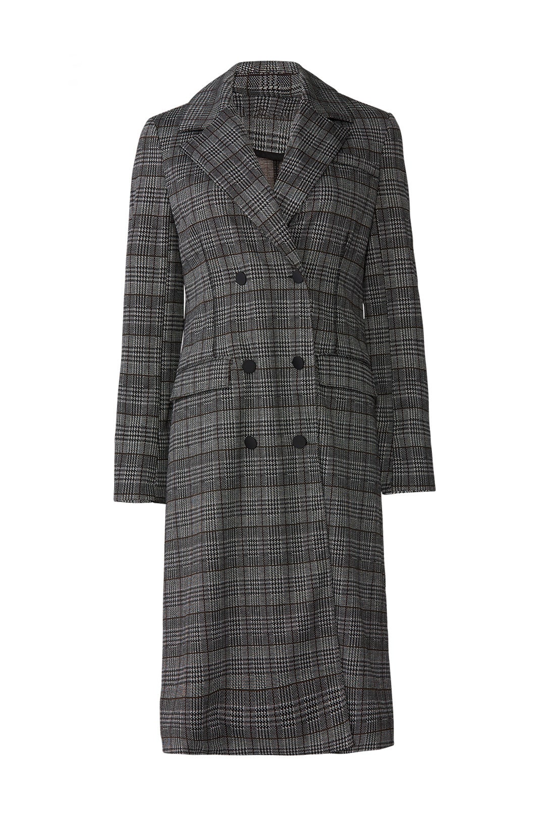 Plaid Ponte Crombie Jacket by Michael Stars 3