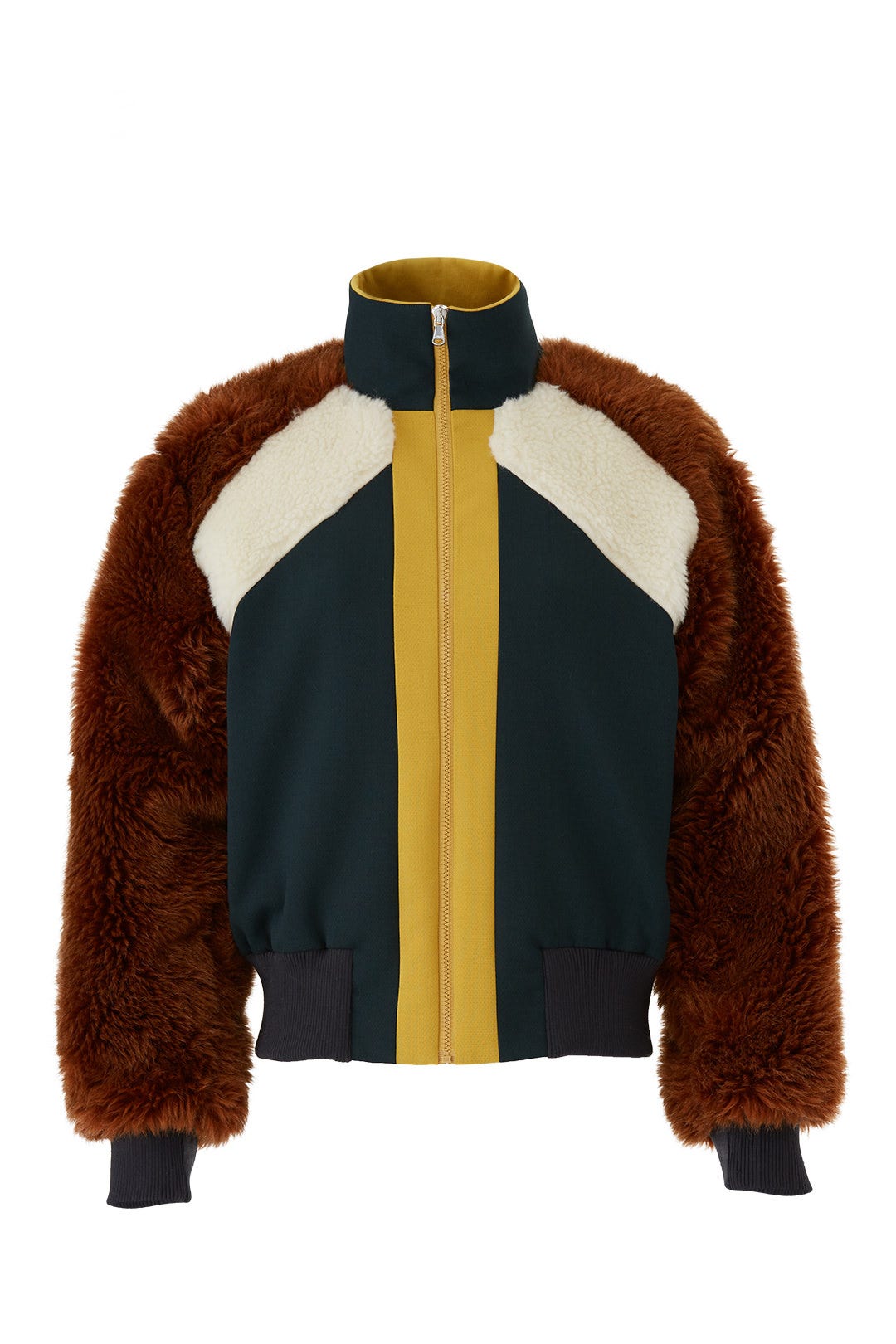 Combo Faux Fur Track Jacket by Sea New York 3