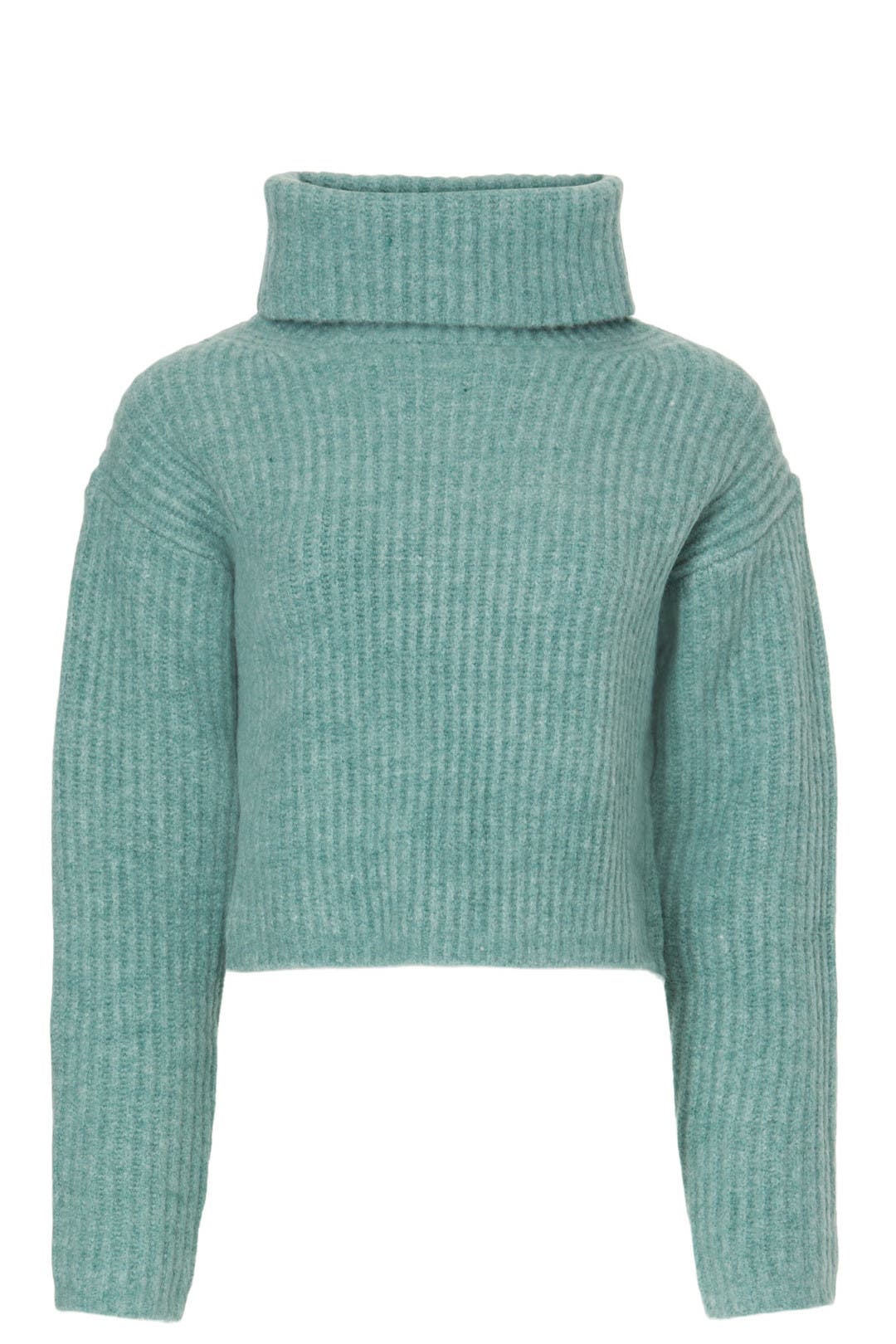 Sage Stripe Turtleneck Sweater by Sweet Baby Jamie | Rent the Runway