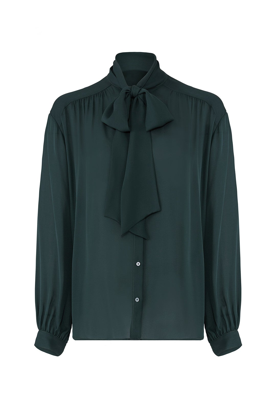 Green Tie Neck Shirt by Joie 3