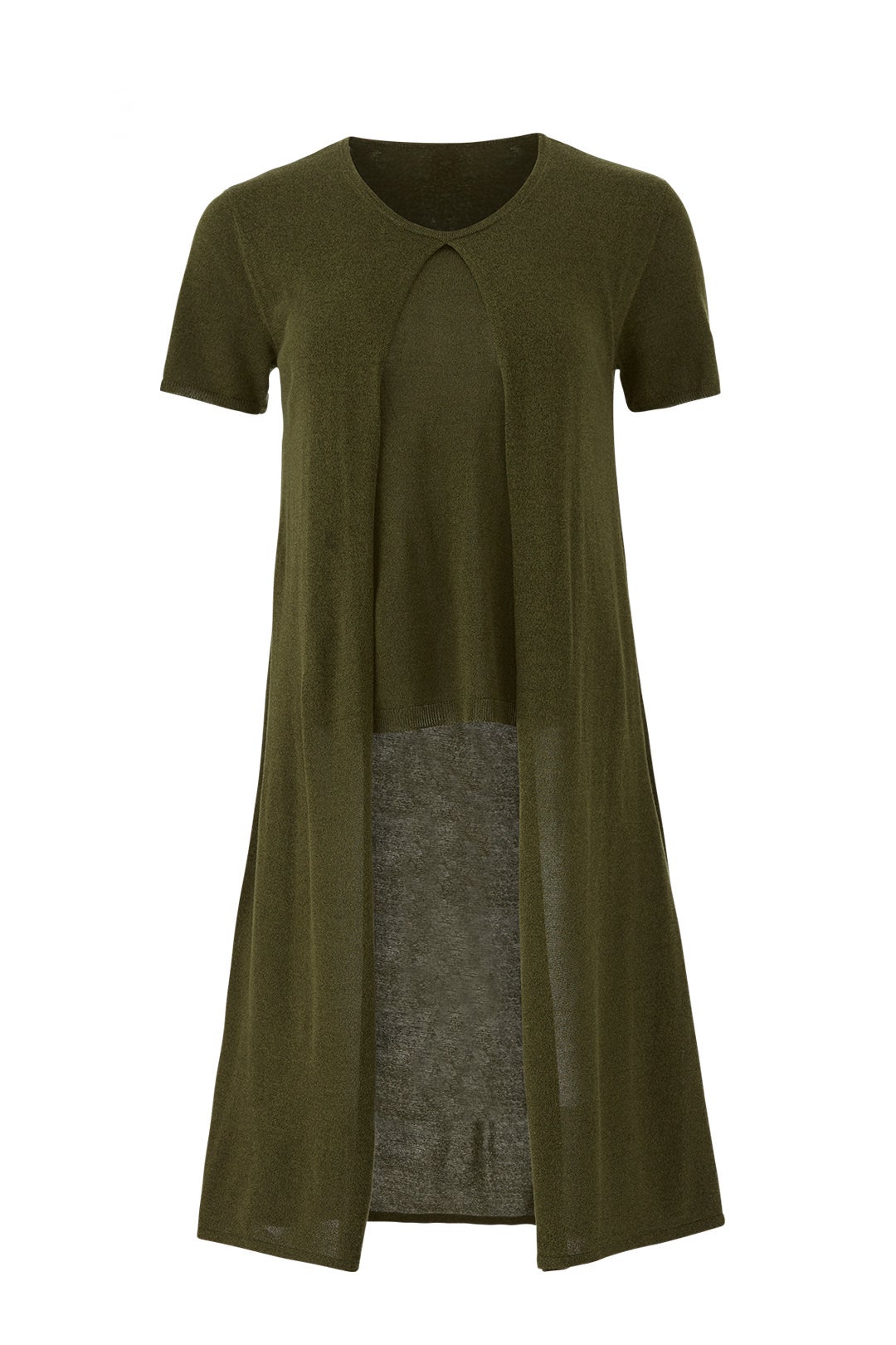 Olive High Low Sweater by Slate & Willow 3