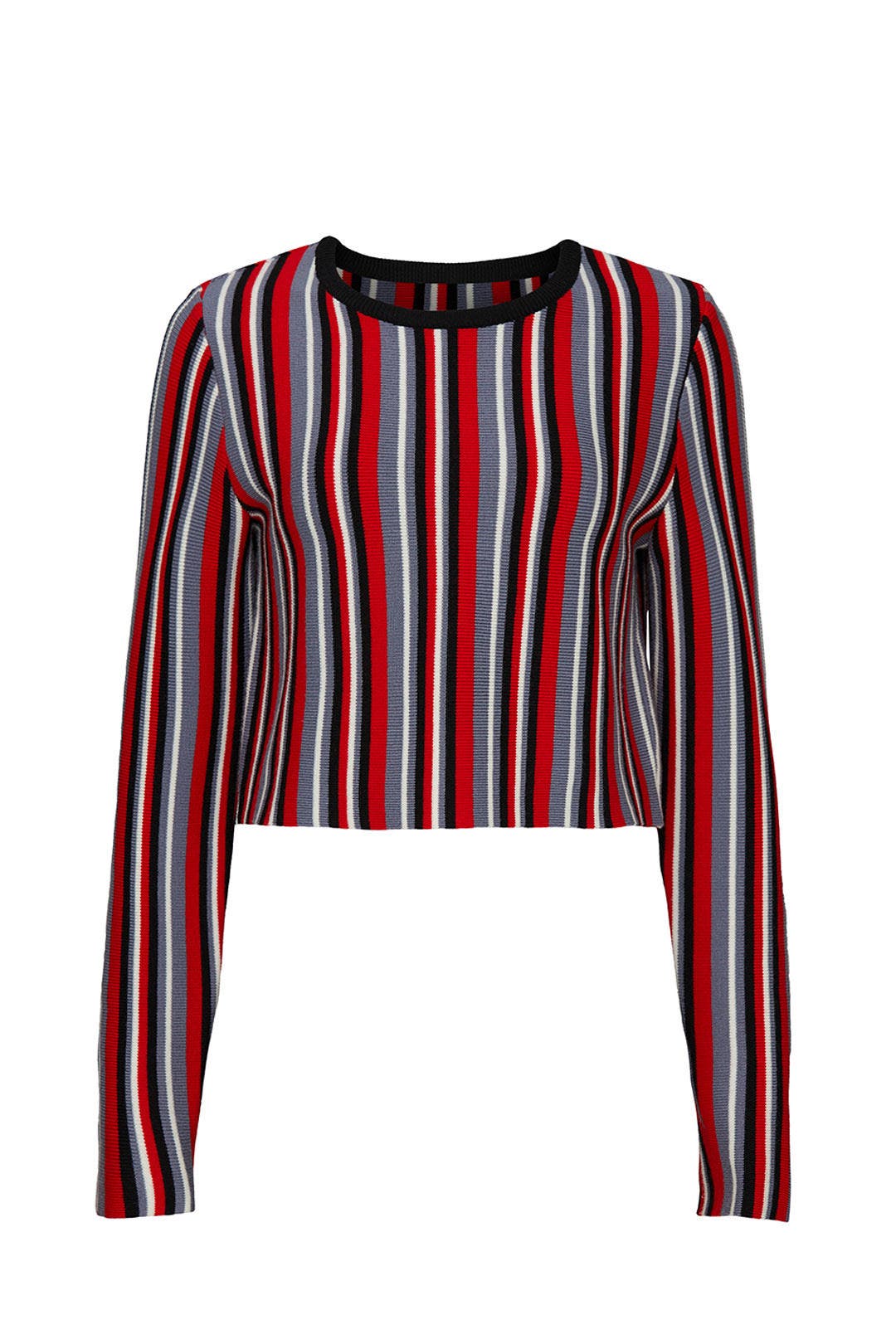 Striped Cropped Sweater by Victor Glemaud 4