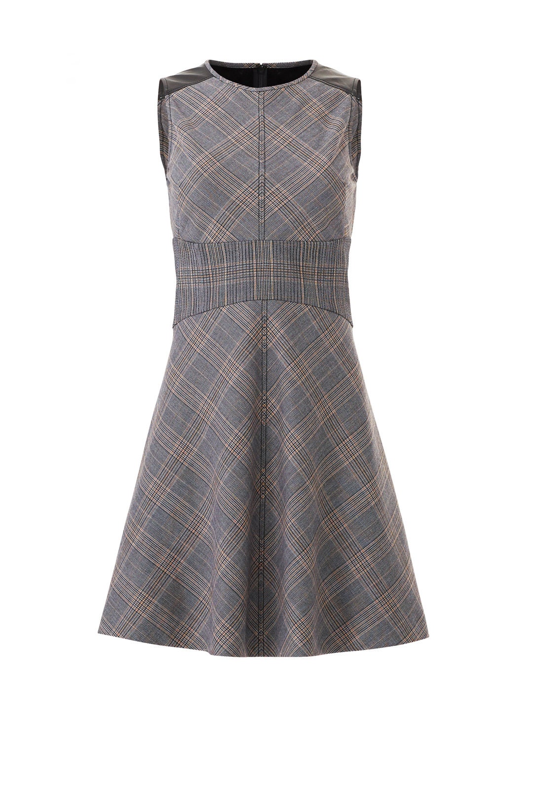 Plaid Corset Waist Dress by Derek Lam 10 Crosby