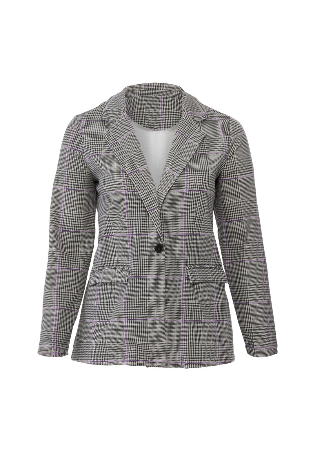 Fans Checked Blazer by JUNAROSE
