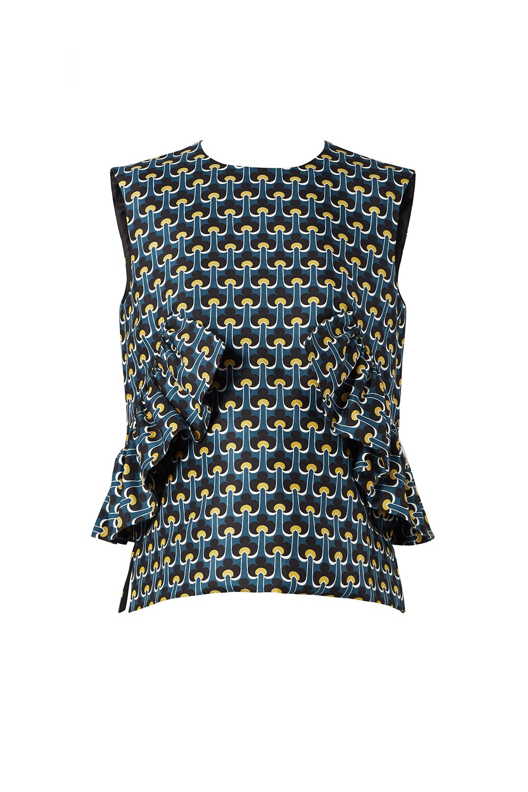 Printed Limoges Ruffle Top by Marni 3
