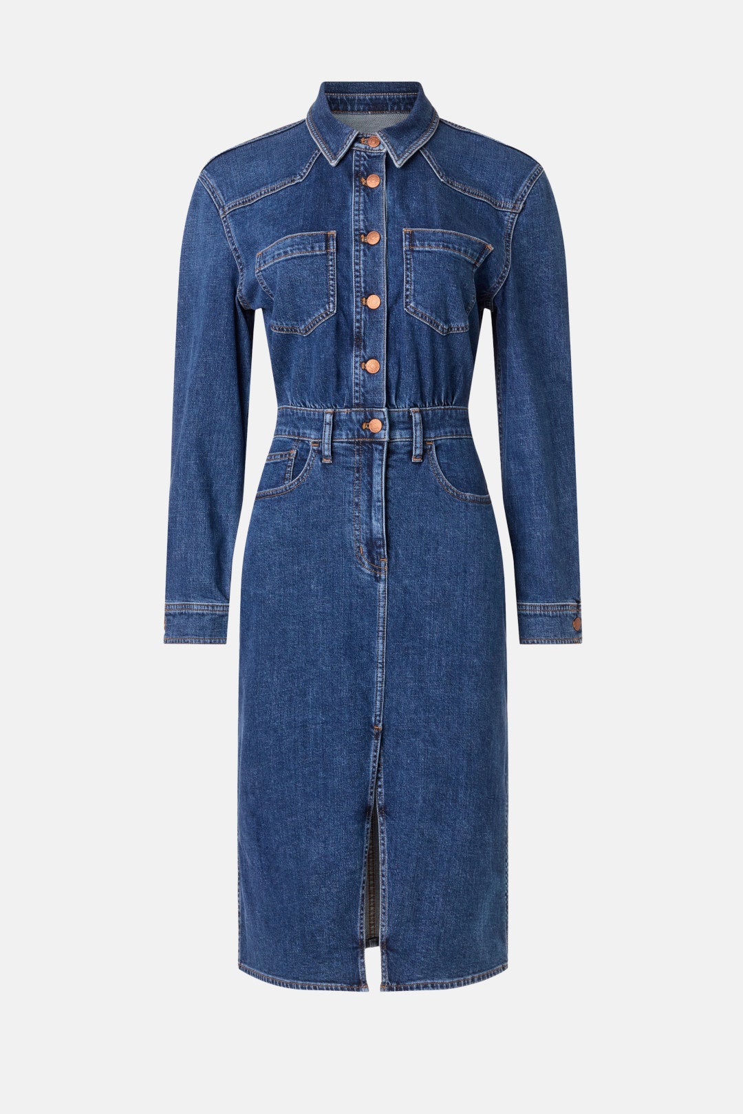 Denim Long Sleeve Shirt Dress by Madewell 