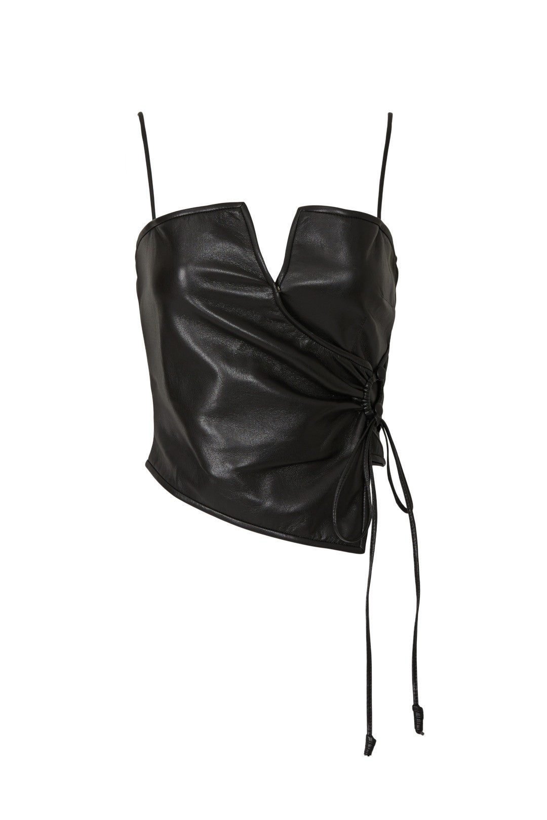 Cosimo Faux Leather Top by Nanushka 4