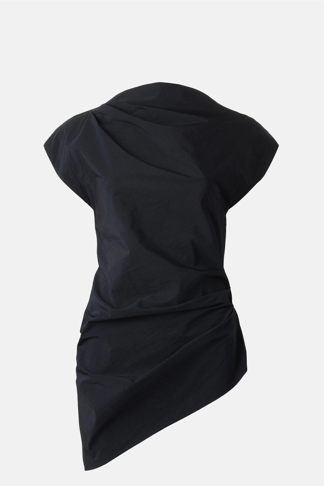 Asymmetric Taffeta Top by Natori 4