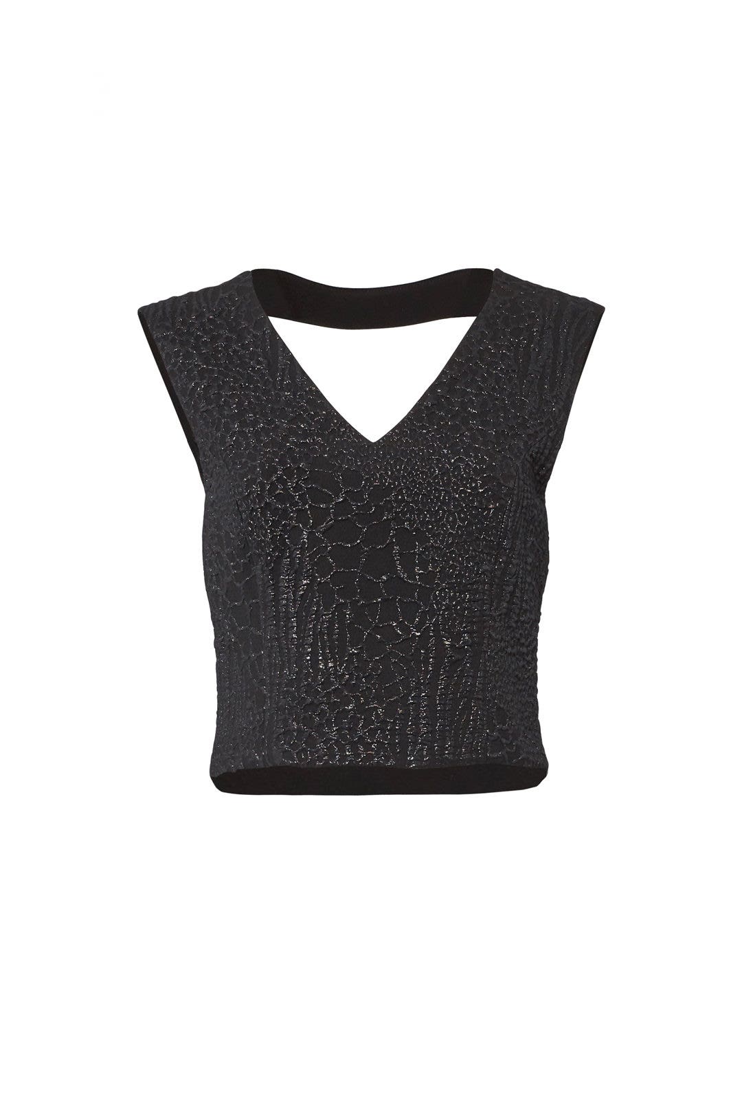 Animal Jacquard Top by Nicole Miller