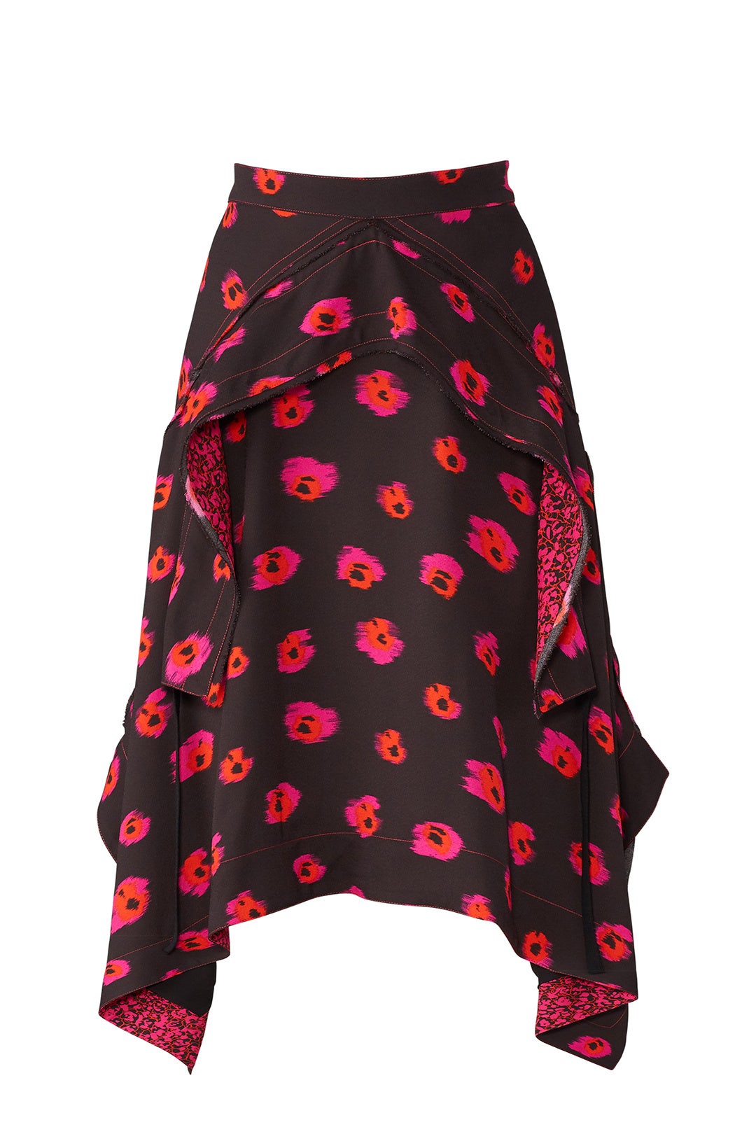 Black Layered Midi Skirt by Proenza Schouler