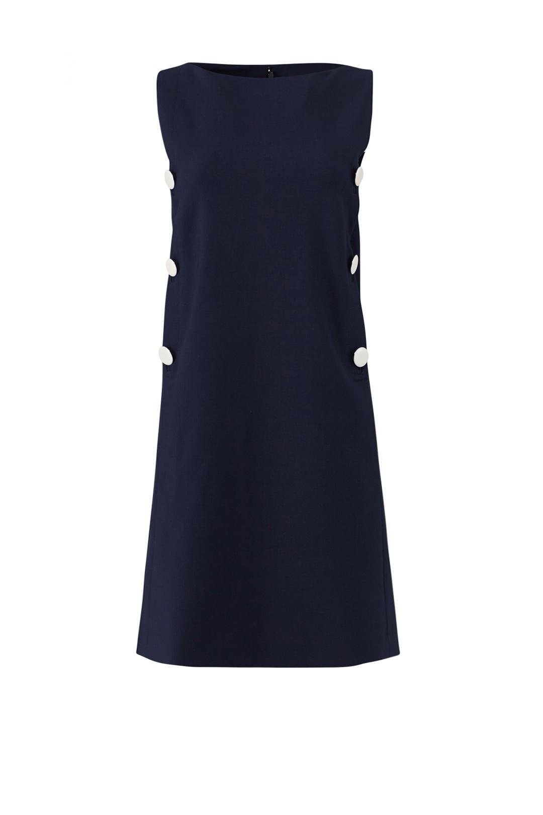 Tory Burch ノースリーブワンピース Navy Suiting Shift by Tory Burch | Rent the Runway