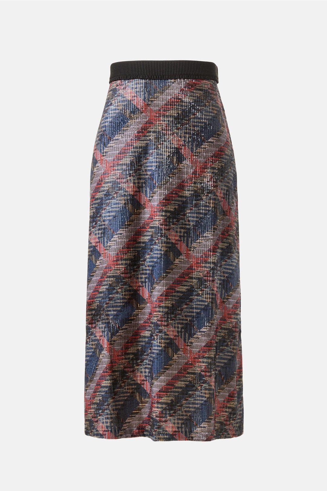 Gea Sequin Tartan Skirt by Aldomartins 4