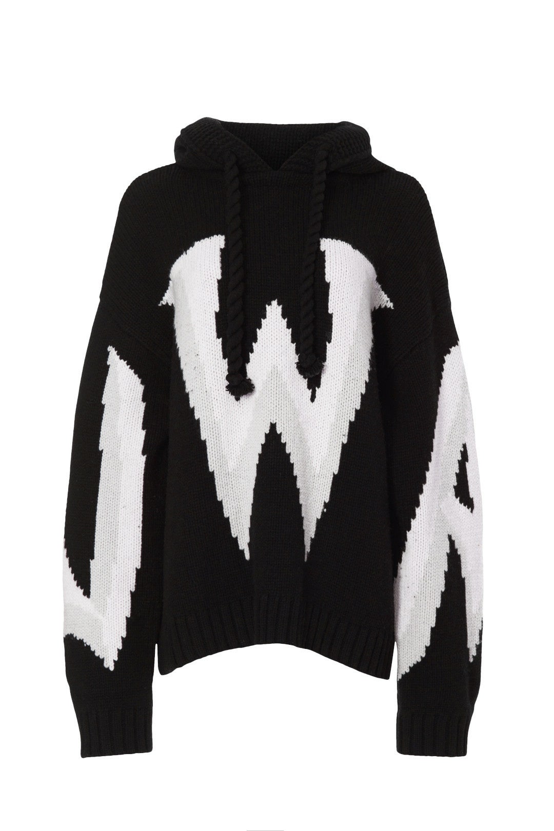 Gothic Logo Knit Hoodie by JW Anderson 4