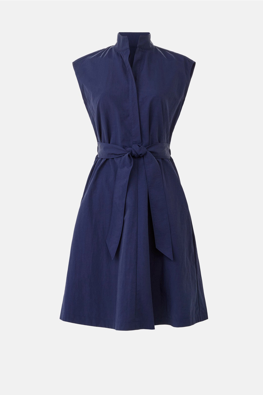 Collared Dress with Belt by N Natori