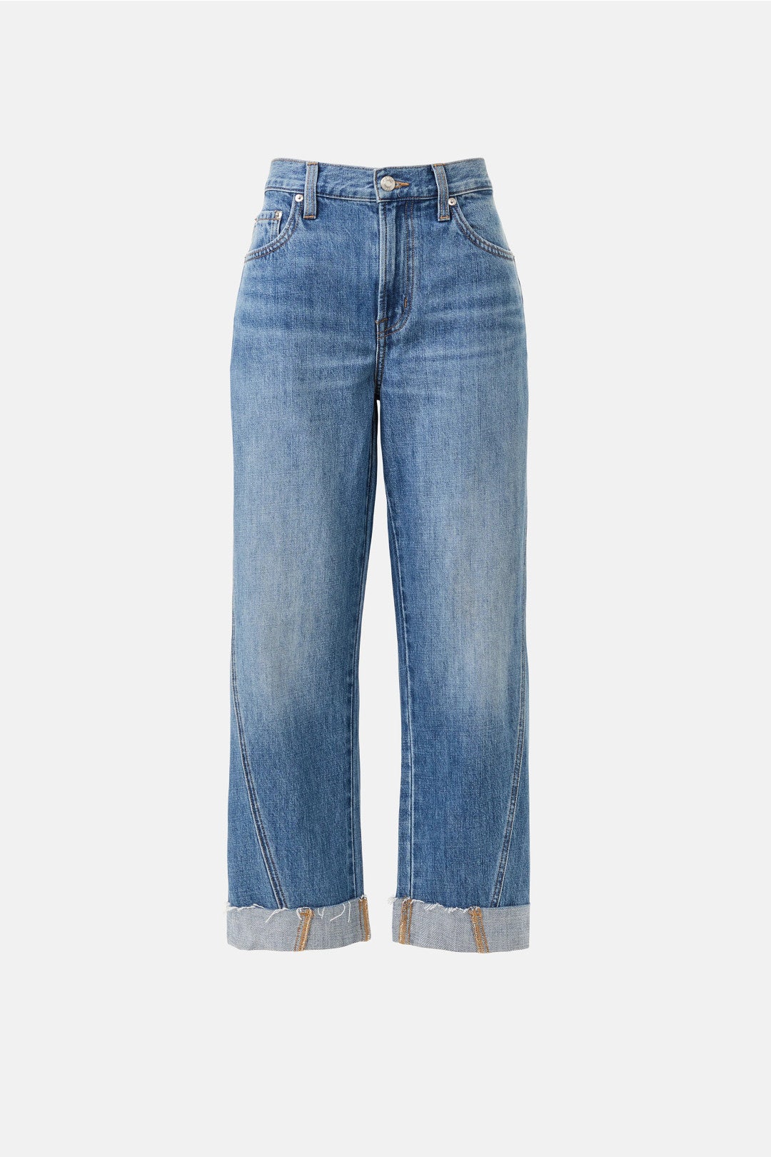 Kacey Mid Rise Boyfriend Cuffed Jeans by PISTOLA 4