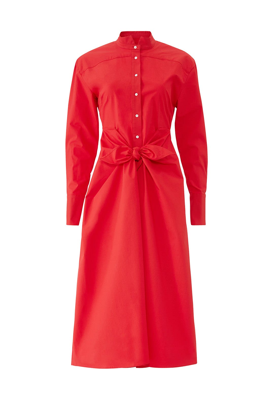 Red Tie Shirtdress by Proenza Schouler