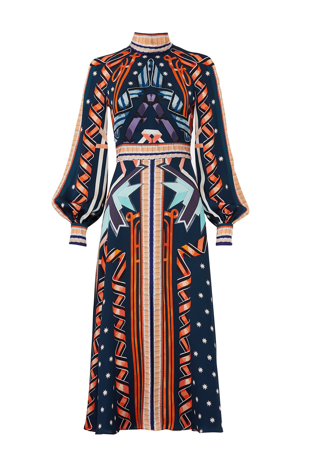 Petrol Ribbon Midi Dress by Temperley London 3