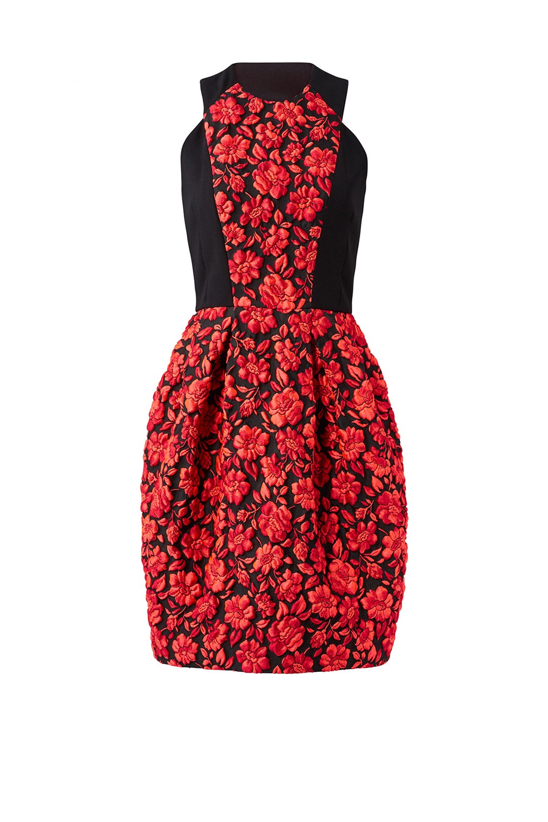 Geranium Floral Dress by Carmen Marc Valvo