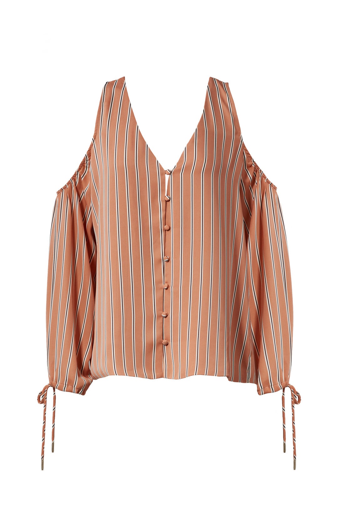 Striped Cold Shoulder Top by L'Academie 3