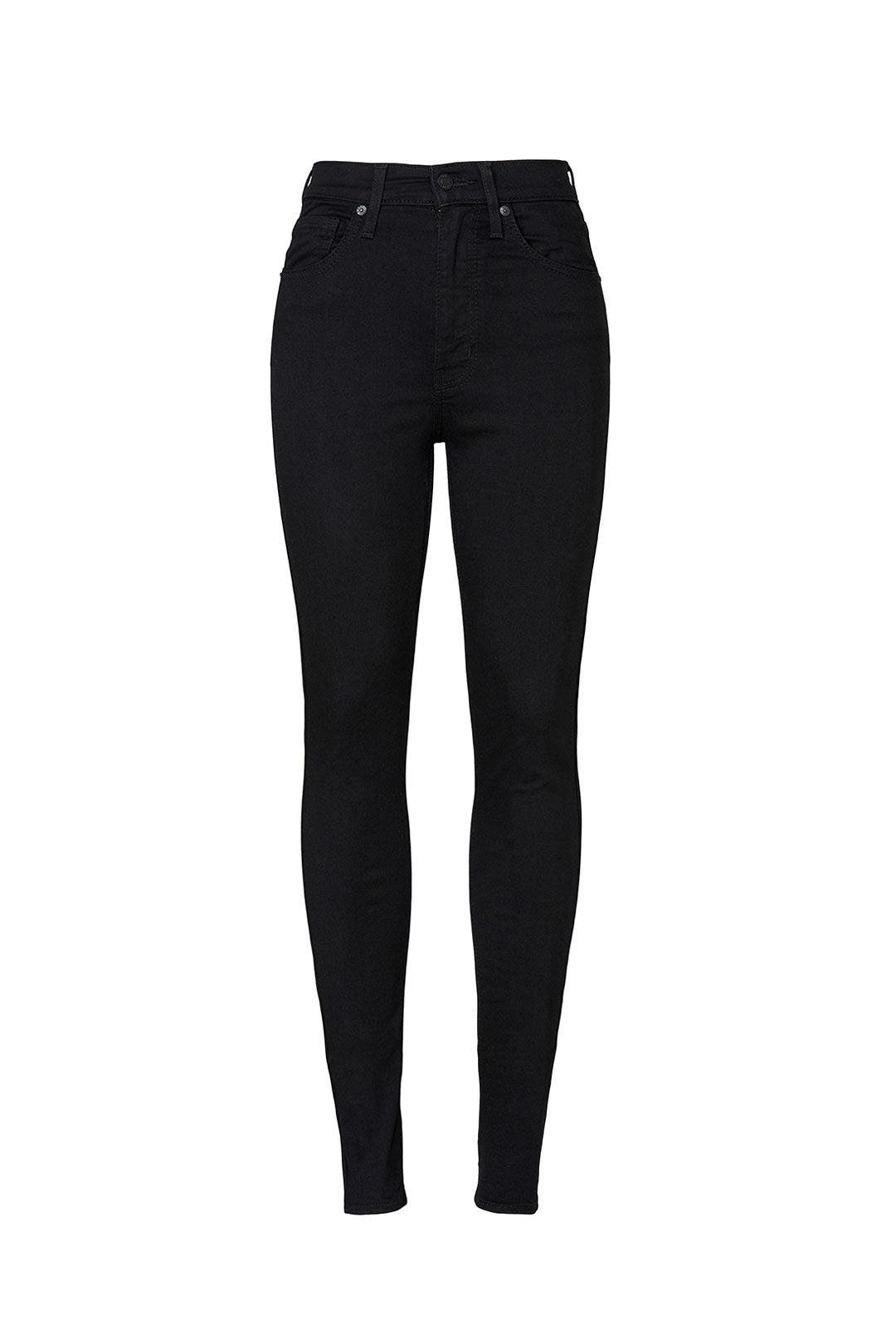 Black Mile High Skinny Jeans by Levi's 4