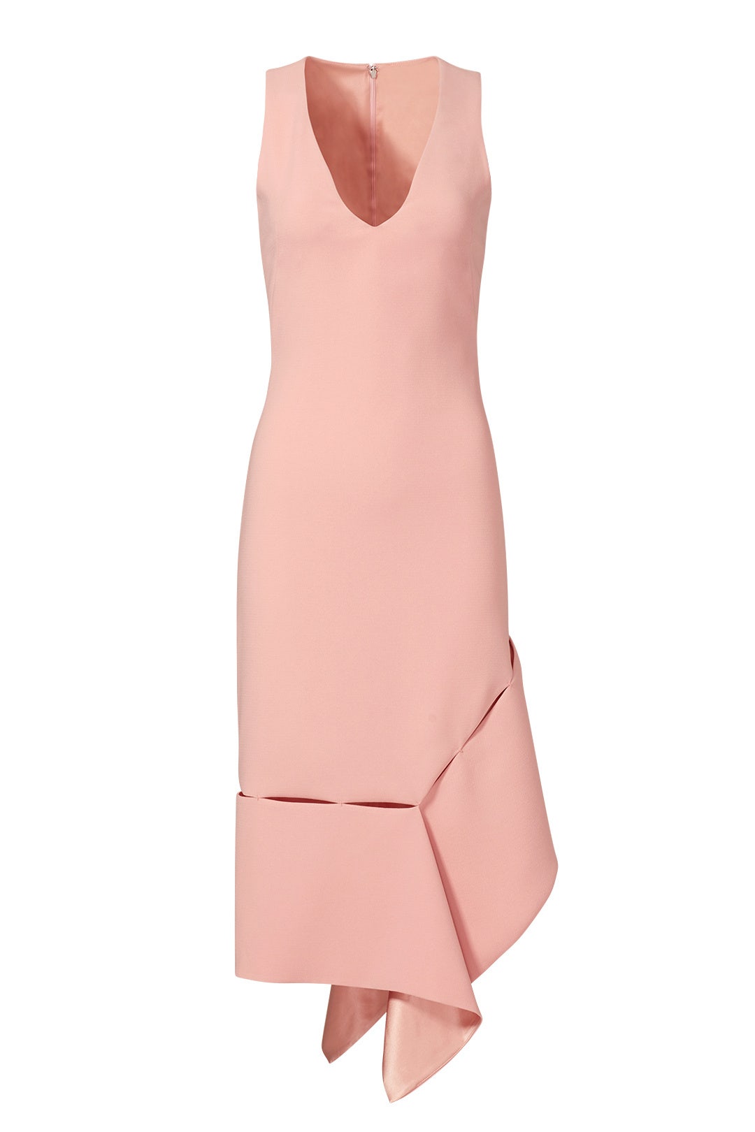 Tea Rose Side Slash Dress by Prabal Gurung