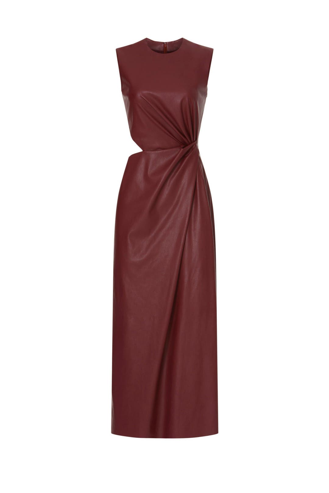 Faux Leather Midi Dress main image 1